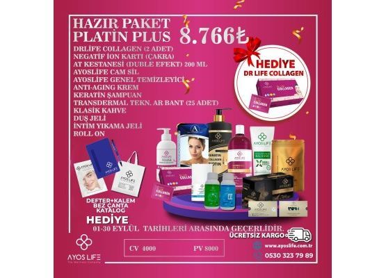 HAZIR PLATİN PLUS PAKET (ÜRÜN HEDİYELİ)