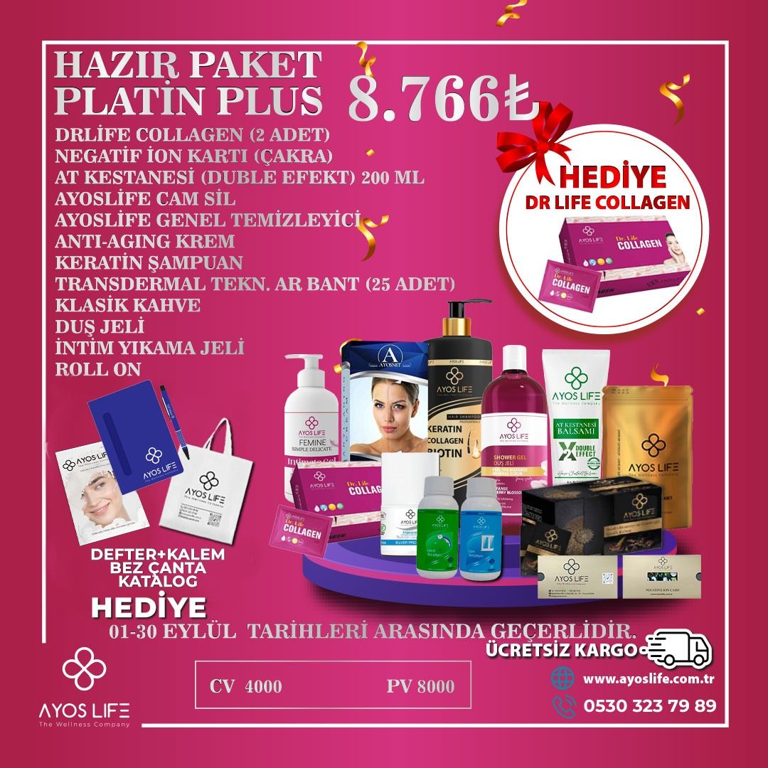 HAZIR PLATİN PLUS PAKET (ÜRÜN HEDİYELİ)