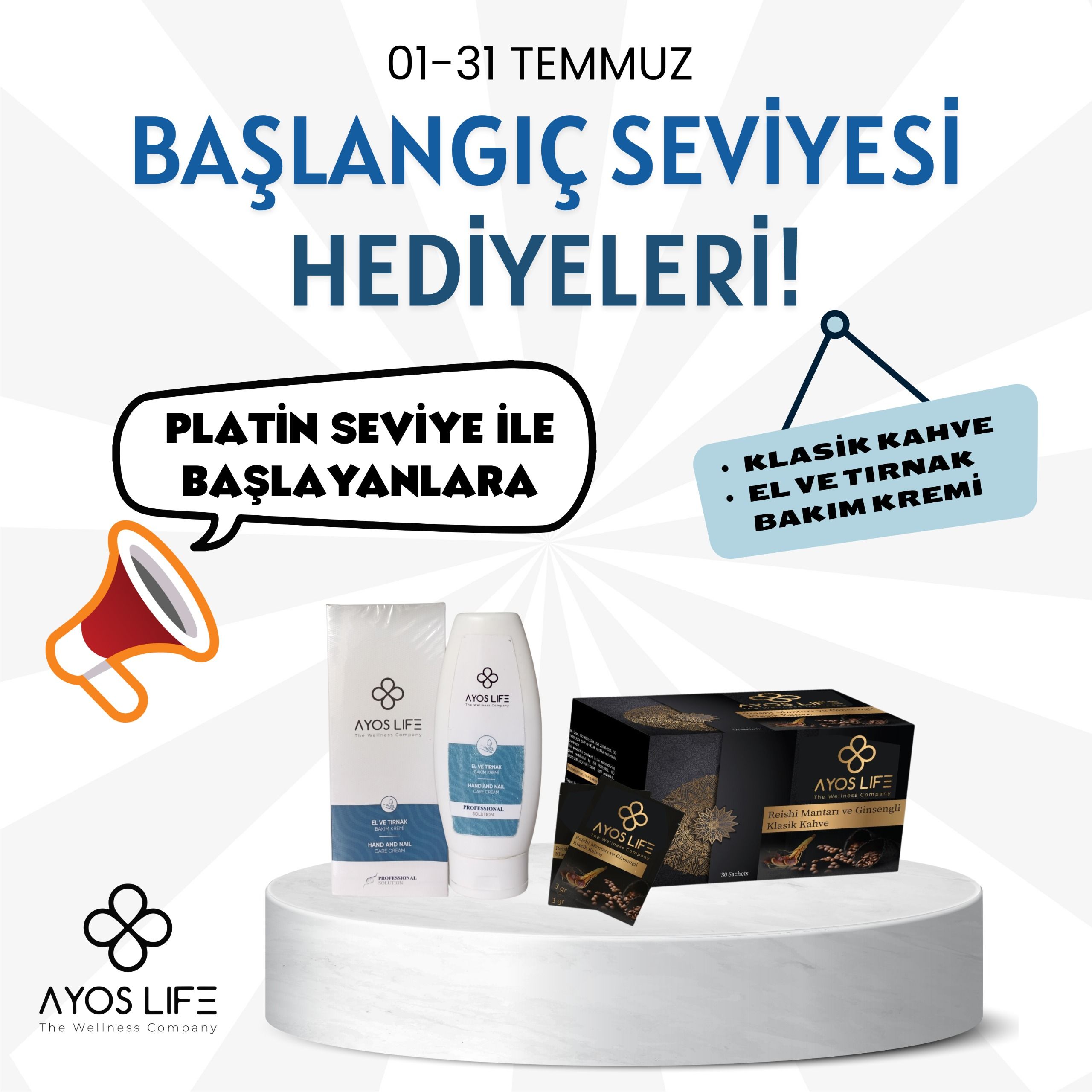 PLATİN SEVİYE BAŞLANGIÇ HEDİYESİ