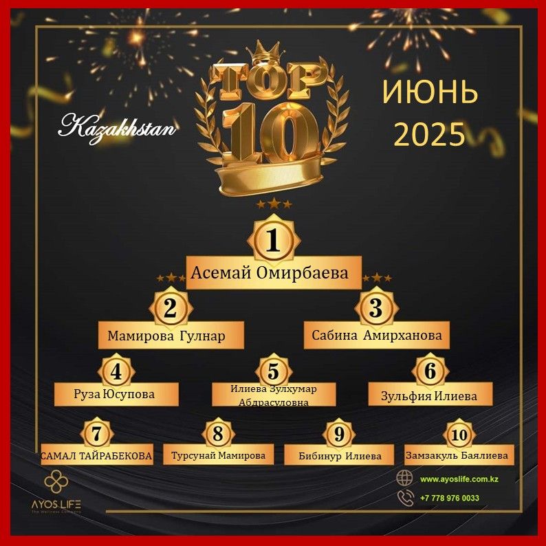 HAZİRAN 2025 TOP 10