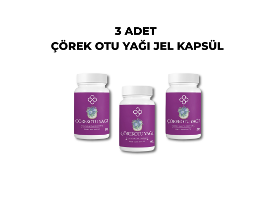 ÇÖREK OTU YAĞI 60 SOFT JEL KAPSÜL 3 ADET