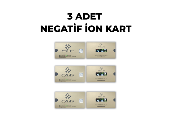 NEGATİF ION KARTI 3 ADET